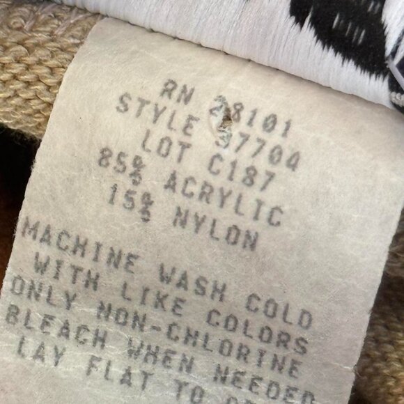 Vintage tan boat neck sweater - Picture 5 of 8